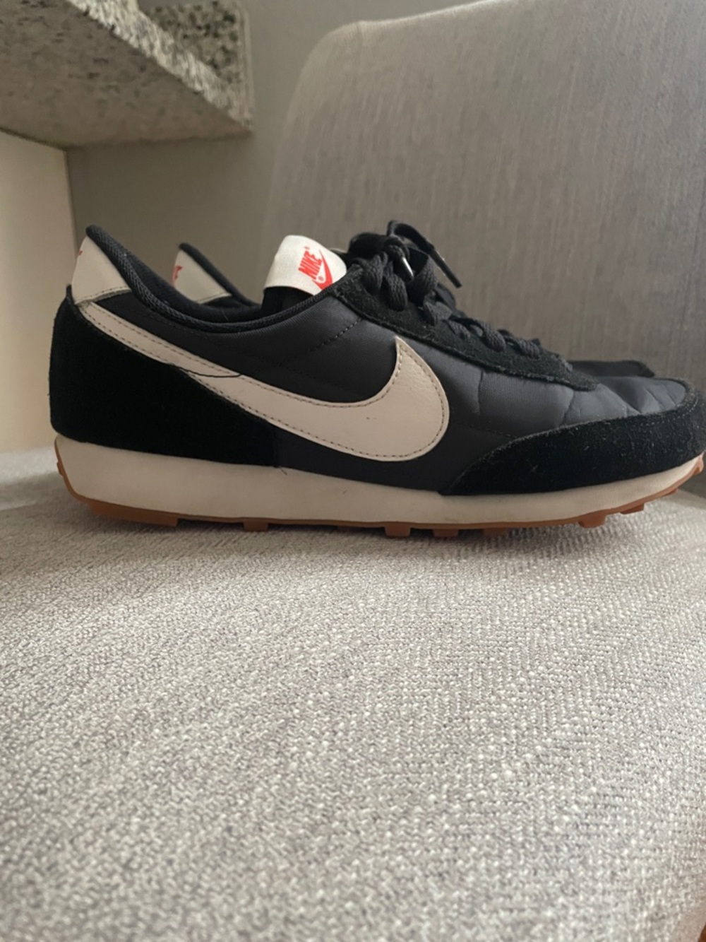 Nike Black and White Retro Runner Sneakers